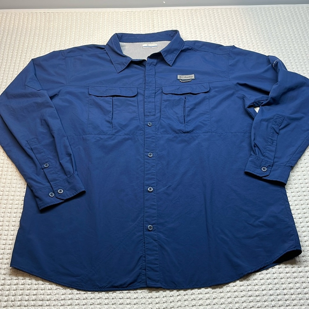 Columbia OMNI-SHIELD Men’s Button Down Shirt Size XXL Pre-Owned